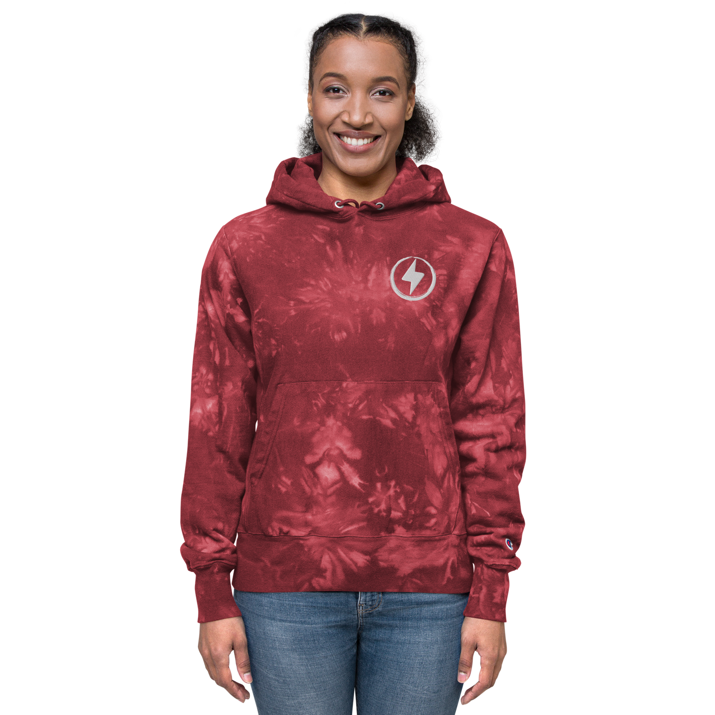 PE Champion tie-dye hoodie